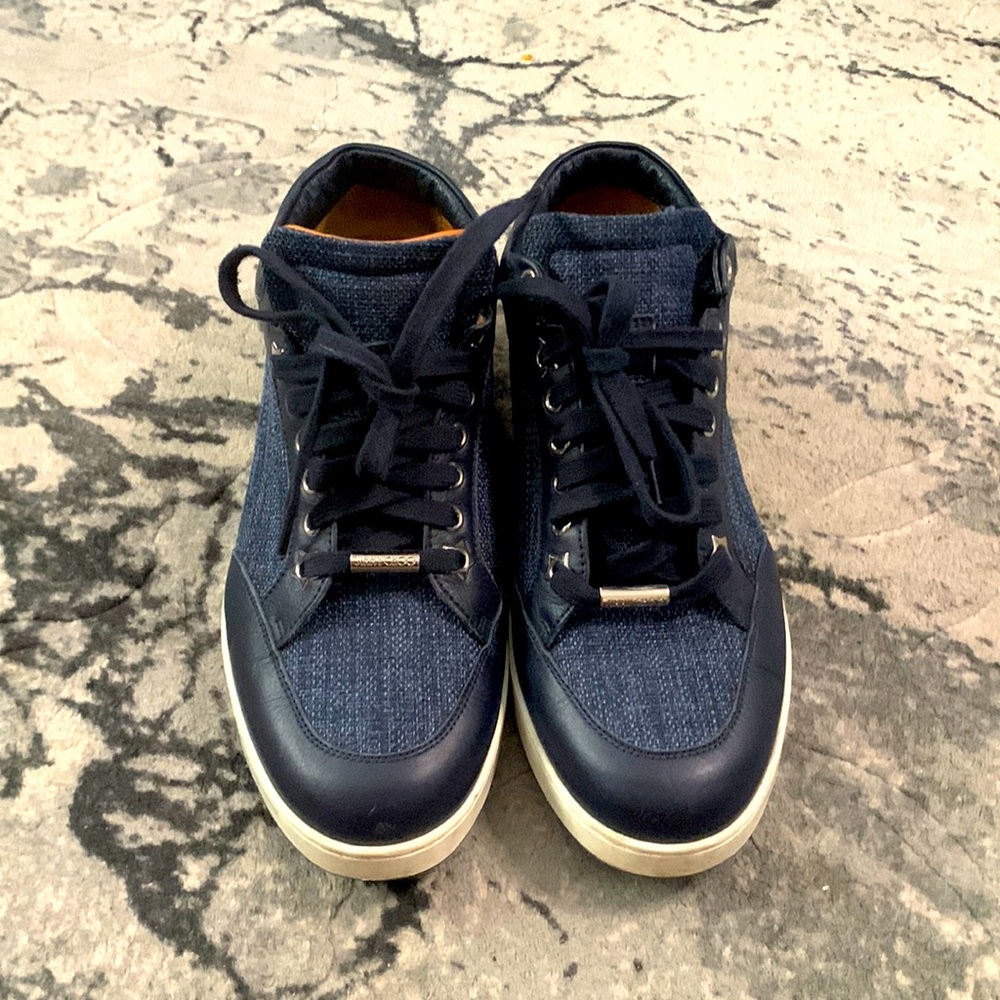 Navy Blue Suede Jimmy Choo shoes Women’s size 7.5